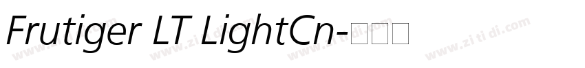 Frutiger LT LightCn字体转换